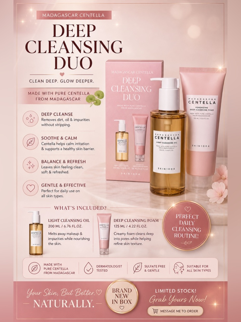 Deep Cleansing Duo — Pink Daily Cleanser Set
